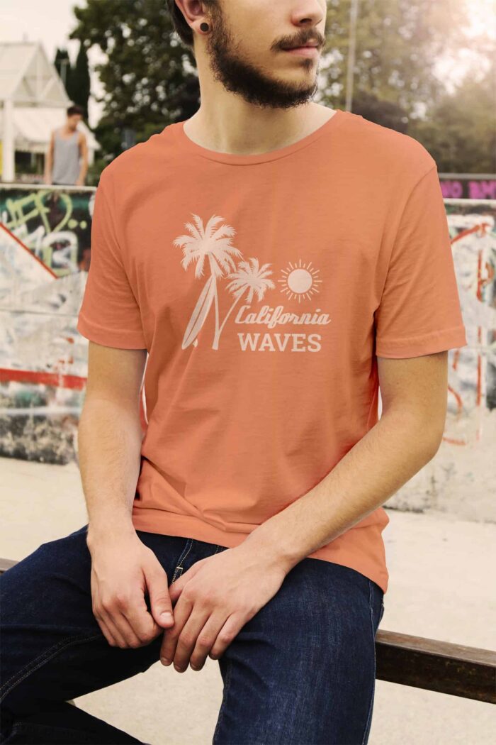 Citrus Wave Cotton Tee